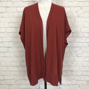 NWT LOFT Open Poncho Sweater Size XS/S Copper